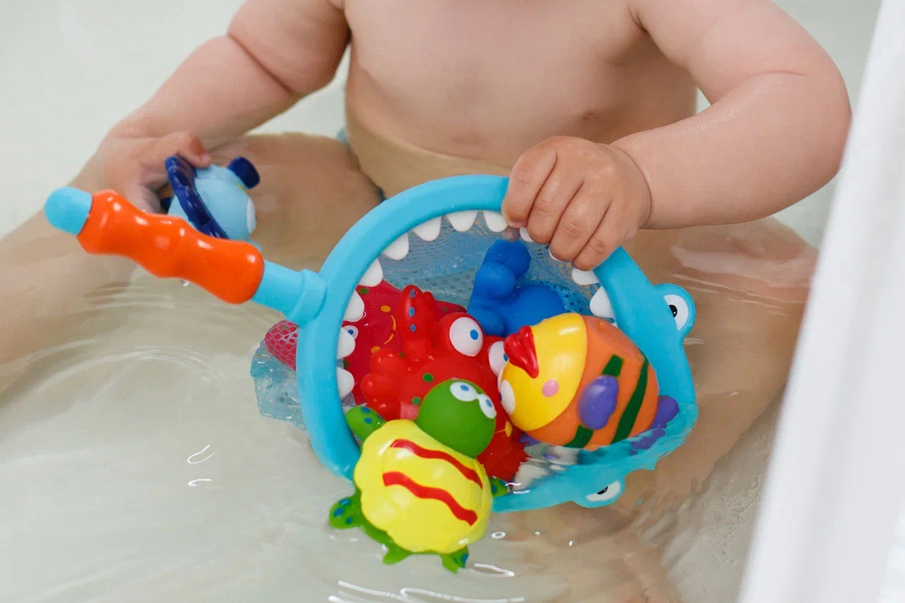 Набор игрушек Roxy Kids Морские обитатели с сачком 7шт