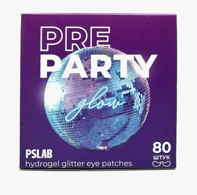 Патчи PSLAB PRE PARTY с гиалуроновой кислотой для интенсивного увлажнения 80шт