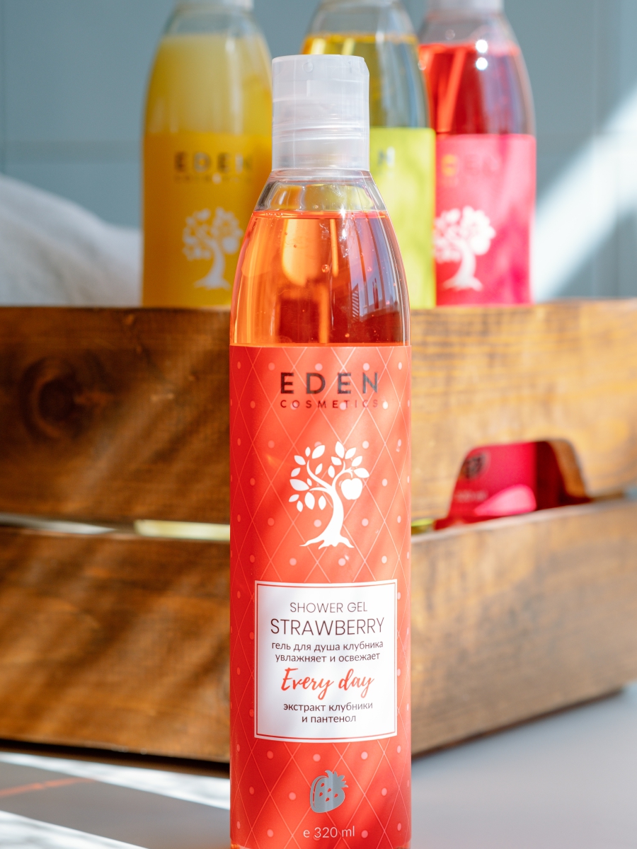 Гель для душа Eden Клубника 320мл