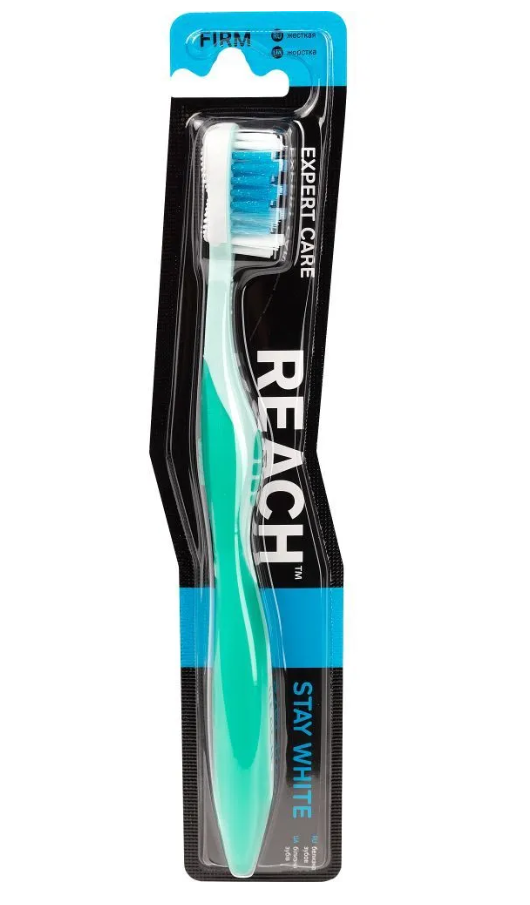 Зубная щетка Reach Stay White Белизна зубов жесткая