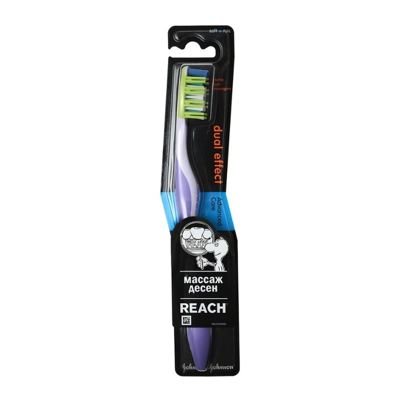 Зубная щетка Reach Dual Effect Массаж десен мягкая