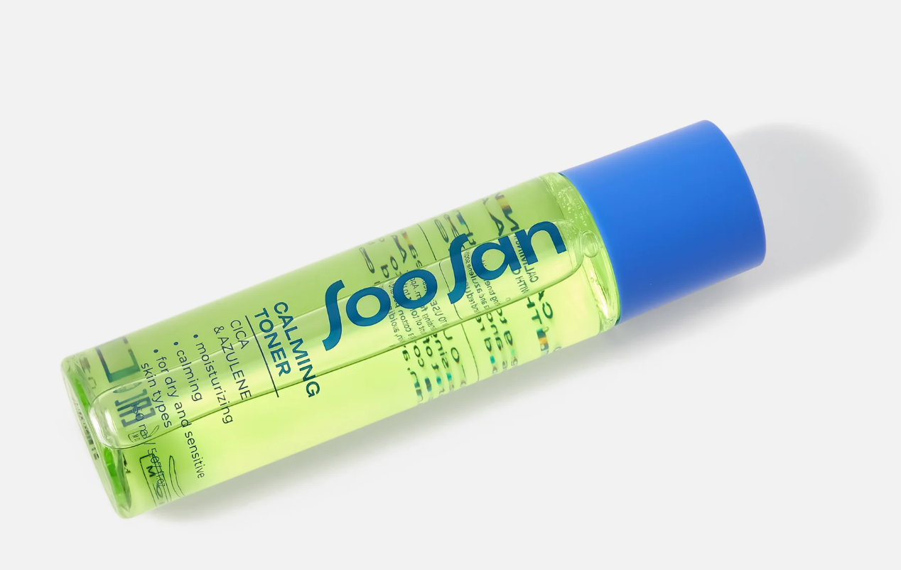 Тонер для лица SOOSAN Calming Toner with Cica & Azulen Успокаивающий с центеллой и азуленом 150мл - в интернет-магазине tut-beauty.by
