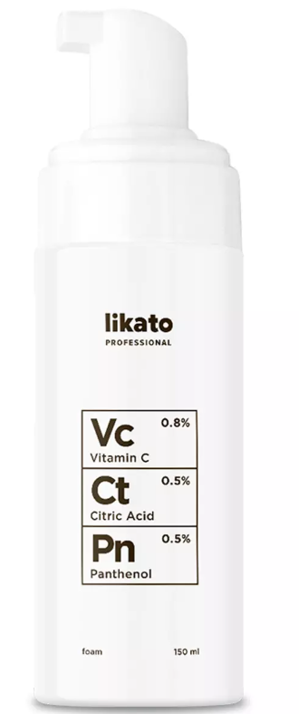 Пенка для умывания Likato Professional с витамином С, пантенолом и лимонной кислотой 150мл