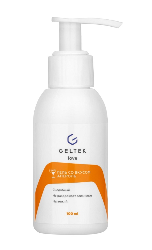 Лубрикант Geltek Love со вкусом апероль 100мл р - в интернет-магазине tut-beauty.by