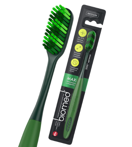 Зубная щетка Biomed MAX средней жесткости