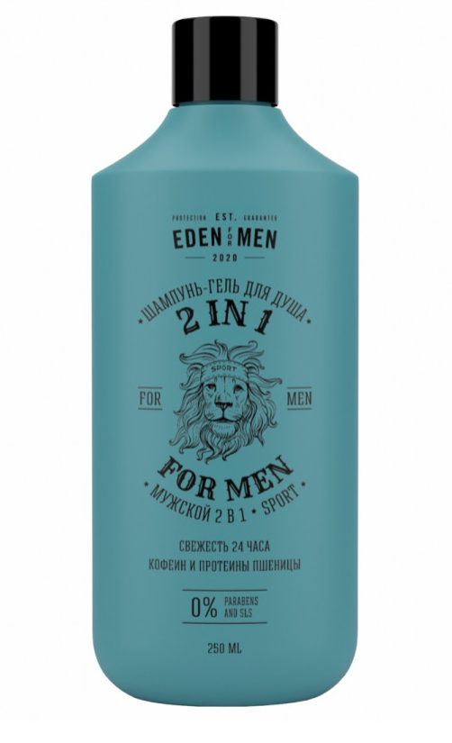 Шампунь-гель для душа EDEN For men 2 в 1 250мл   - в интернет-магазине tut-beauty.by