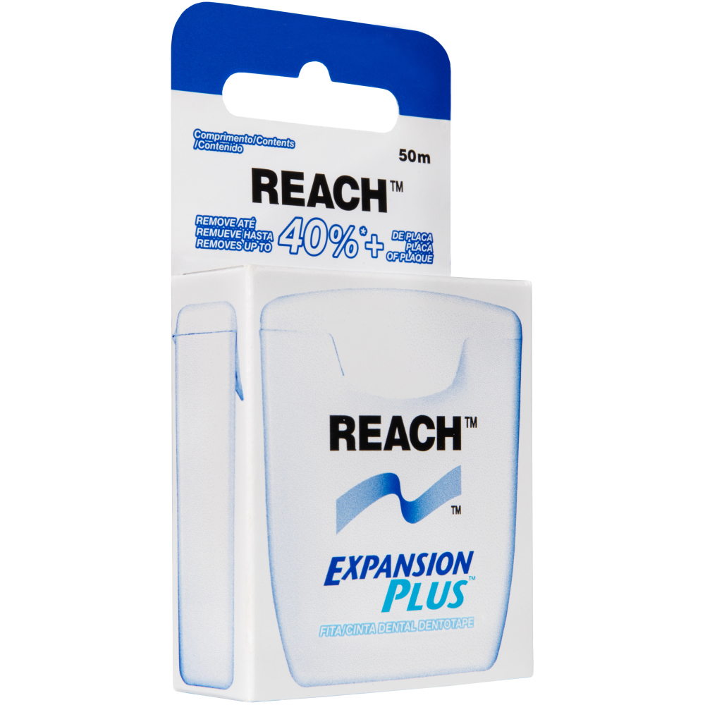 Зубная нить Reach Dentotape утолщенная пропитанная воском 50м