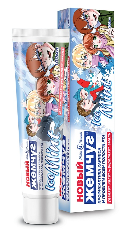 Зубная паста Новый Жемчуг Ice Mint 100мл - купить в интернет-магазине tut-beauty.by.