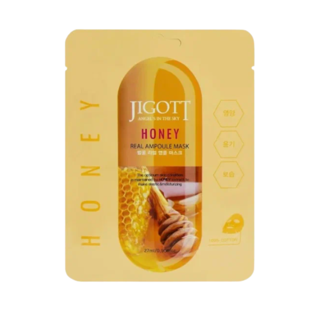 Маска для лица Jigott Honey Real Ampoule Mask с мёдом 27мл