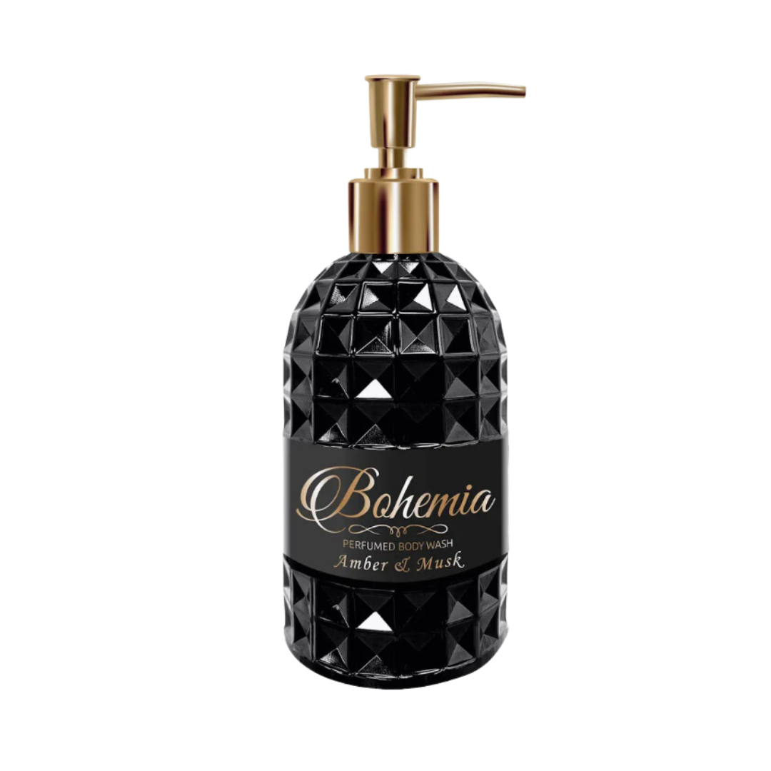 Гель для душа Bohemia амбра и мускус парфюмированный с дозатором 500мл