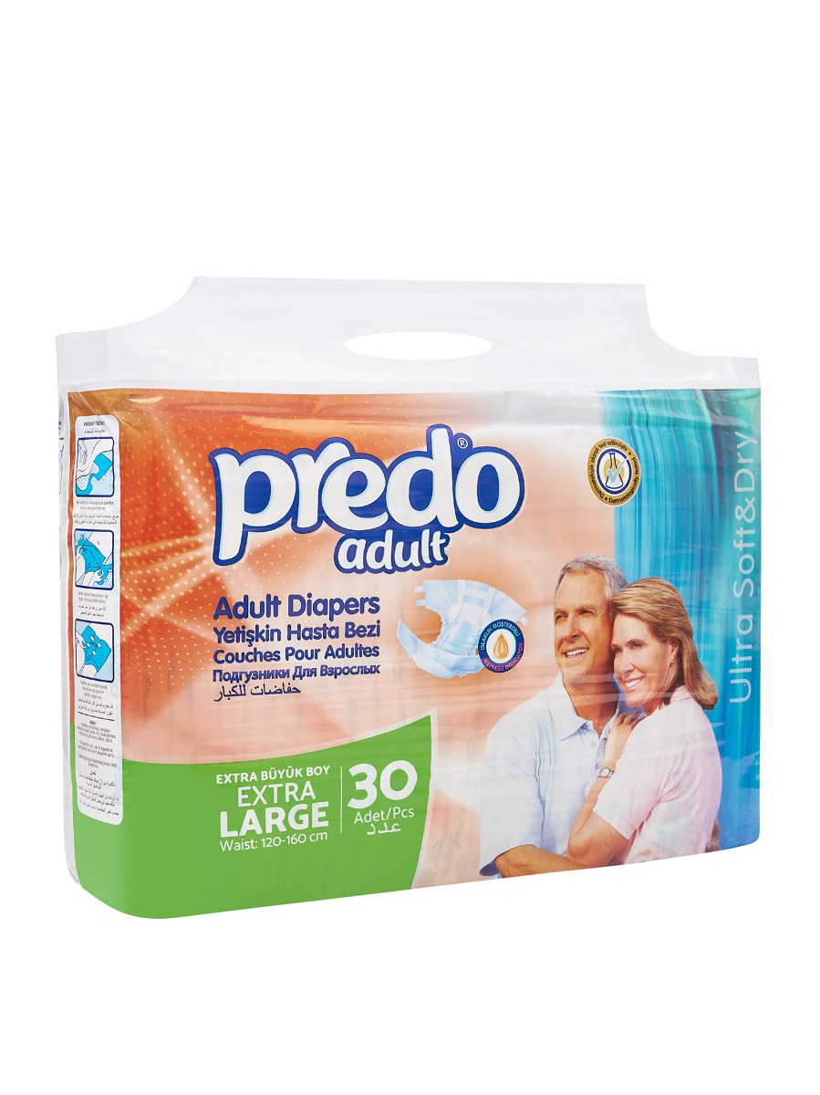 Подгузники Predo Adult для взрослых размер XL 30шт - в интернет-магазине tut-beauty.by