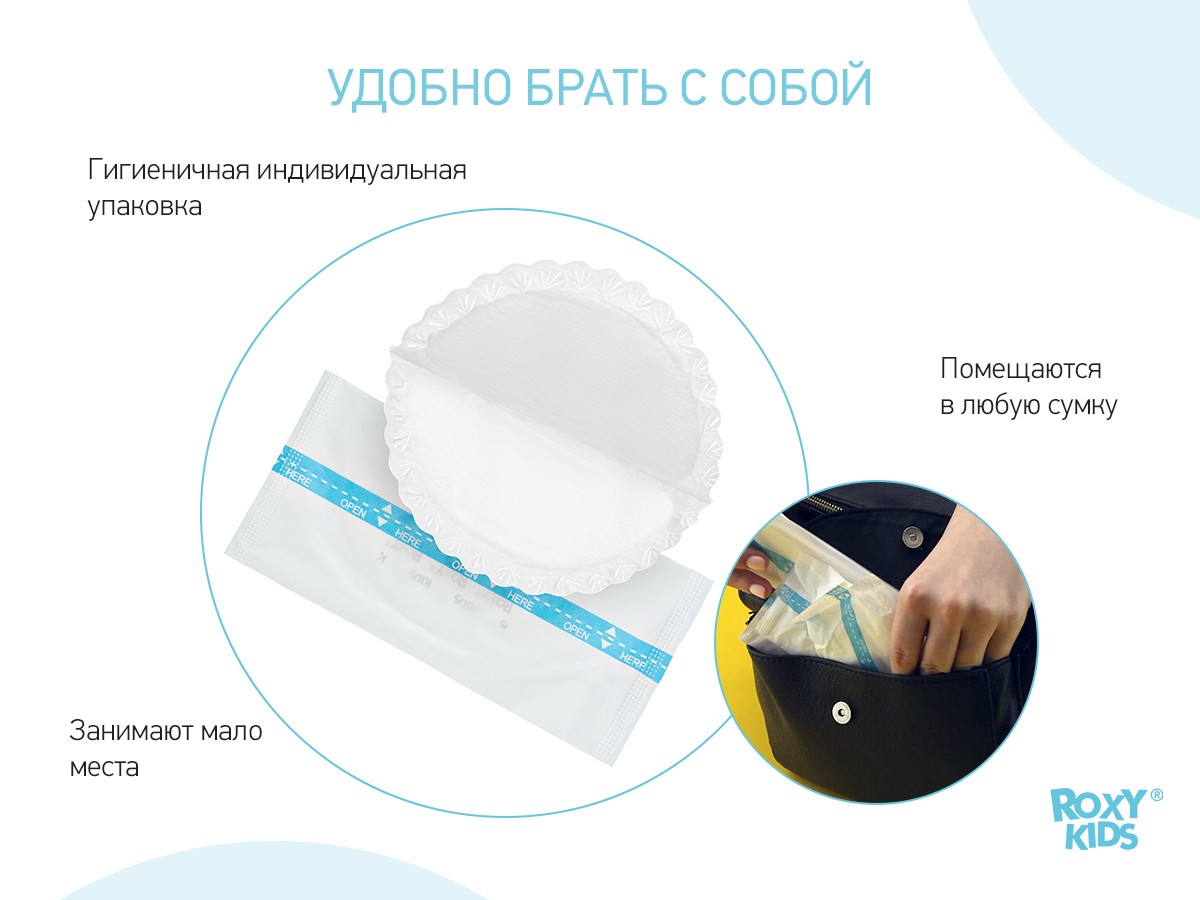 Прокладки для груди Roxy Kids HOME&TRAVEL ультратонкие 96шт