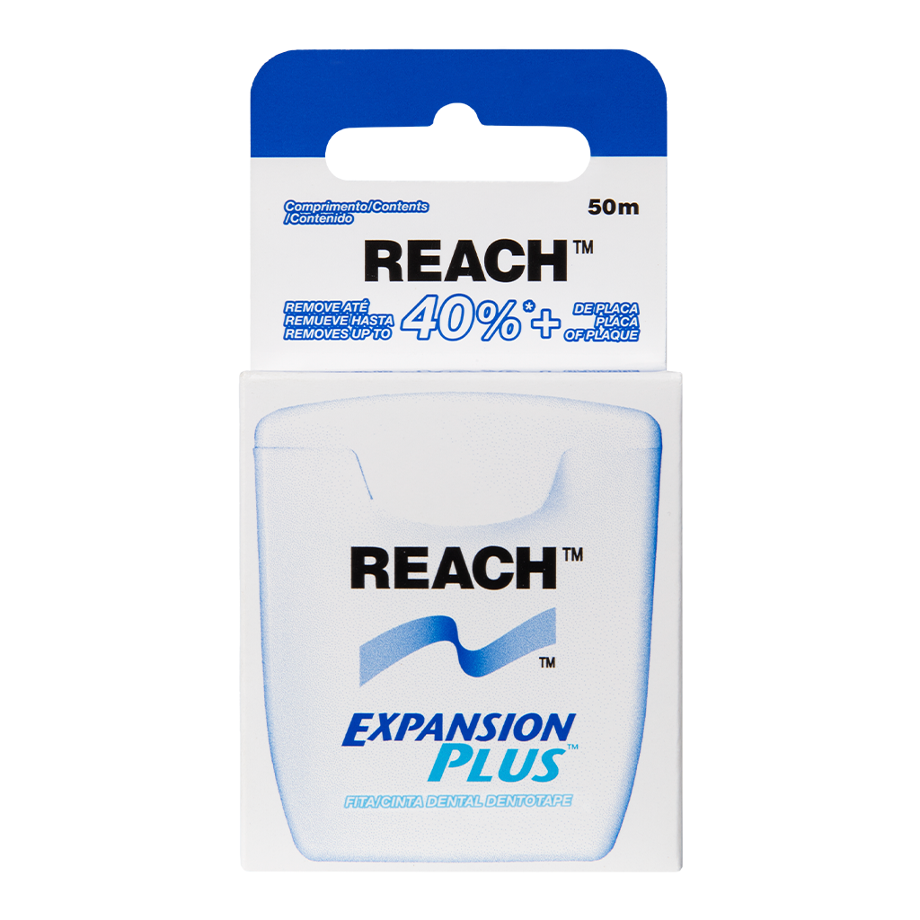 Зубная нить Reach Dentotape утолщенная пропитанная воском 50м