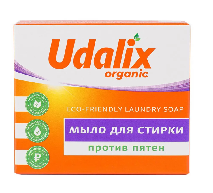 Мыло-пятновыводитель Udalix экологичное для стирки 90гр - в интернет-магазине tut-beauty.by