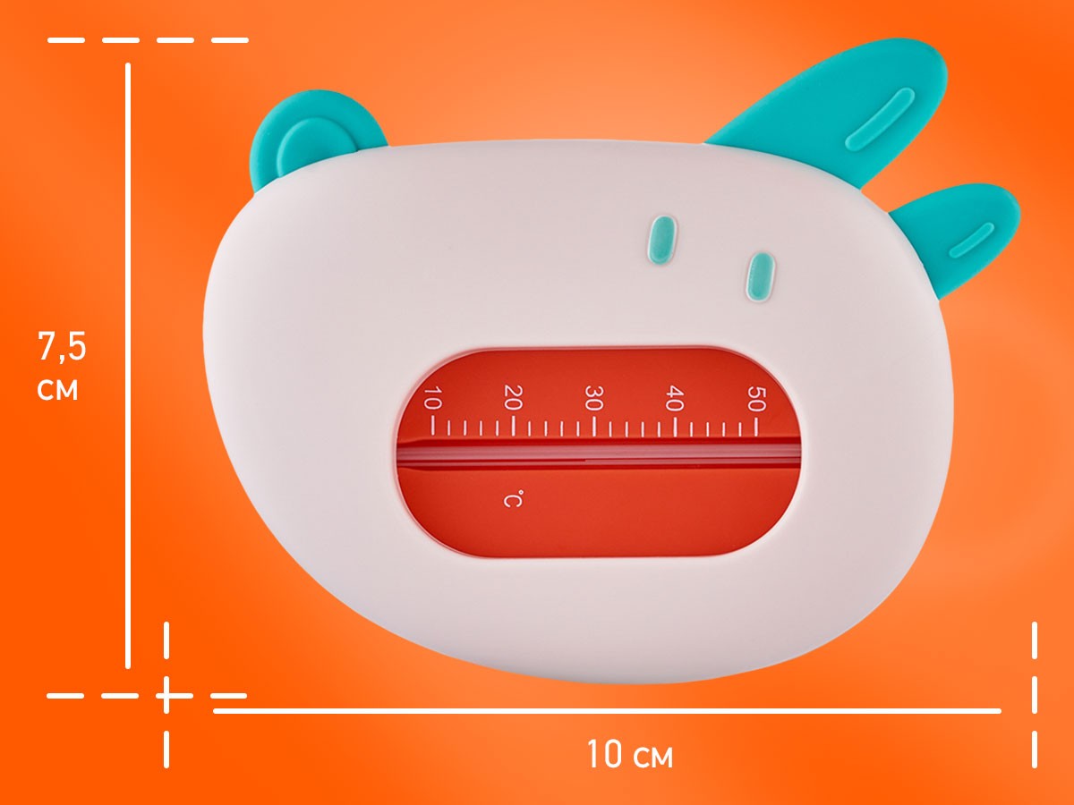 Термометр для воды Roxy Kids Собачка детский белый и голубой 