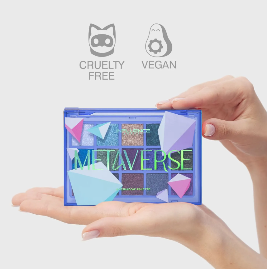 Палетка теней Influence Metaverse 15 оттенков 15гр