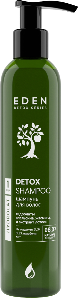 Шампунь для волос Eden Detox Hydrolat 350мл - в интернет-магазине tut-beauty.by