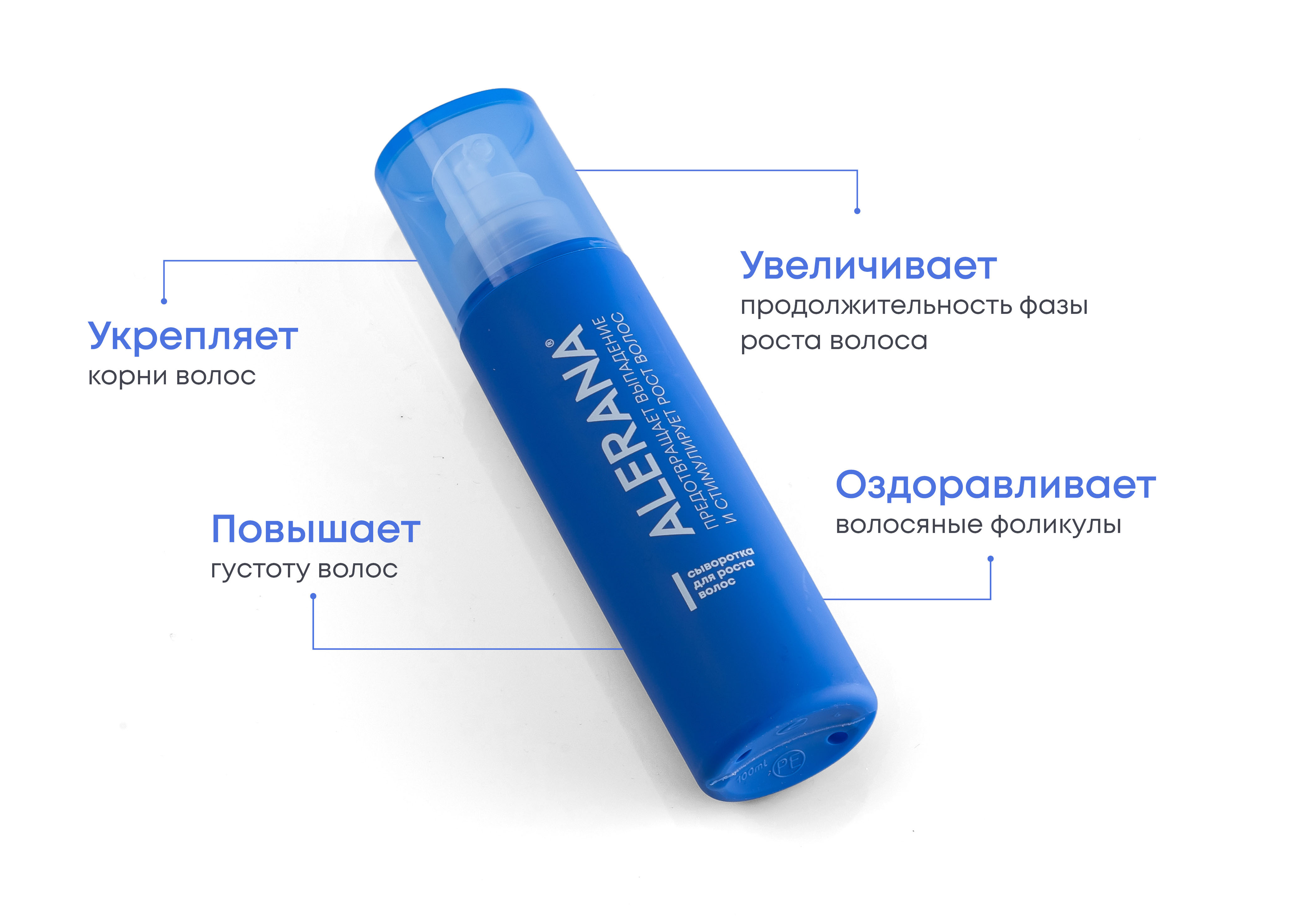 Спрей-сыворотка для волос Alerana БИО активный комплекс для роста волос 100мл - в интернет-магазине tut-beauty.by