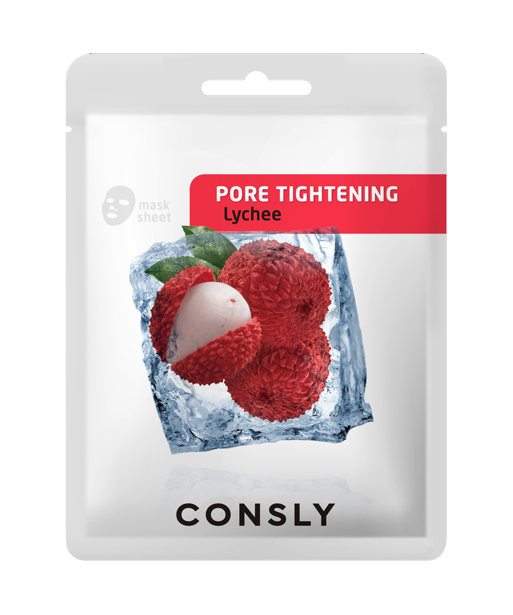 Маска для лица Consly Lychee Pore-Tightening Mask Pack сужающая поры тканевая 20мл - в интернет-магазине tut-beauty.by