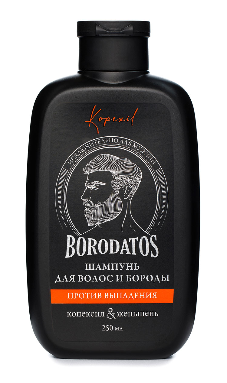 Шампунь для бороды и волос Borodatos против выпадения 250мл - в интернет-магазине tut-beauty.by