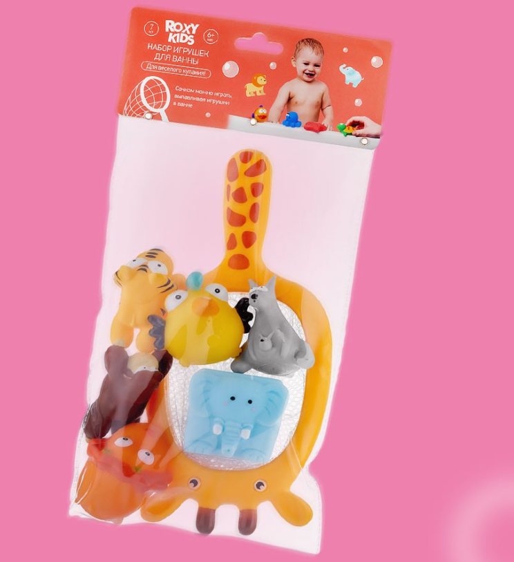 Набор игрушек Roxy Kids SAFARI для ванной 7шт