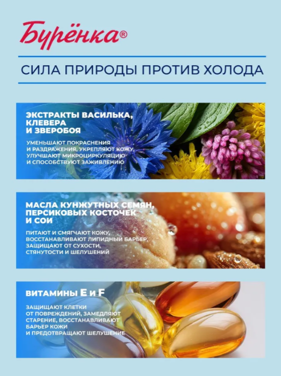 Крем для лица и рук Лошадиная Сила Бурёнка зимний 100мл - в интернет-магазине tut-beauty.by