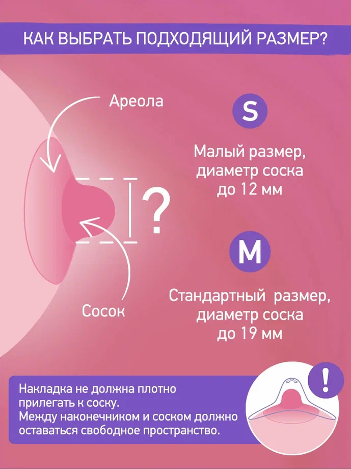 Накладки защитные Roxy Kids на соски силиконовые размер M+M 2шт