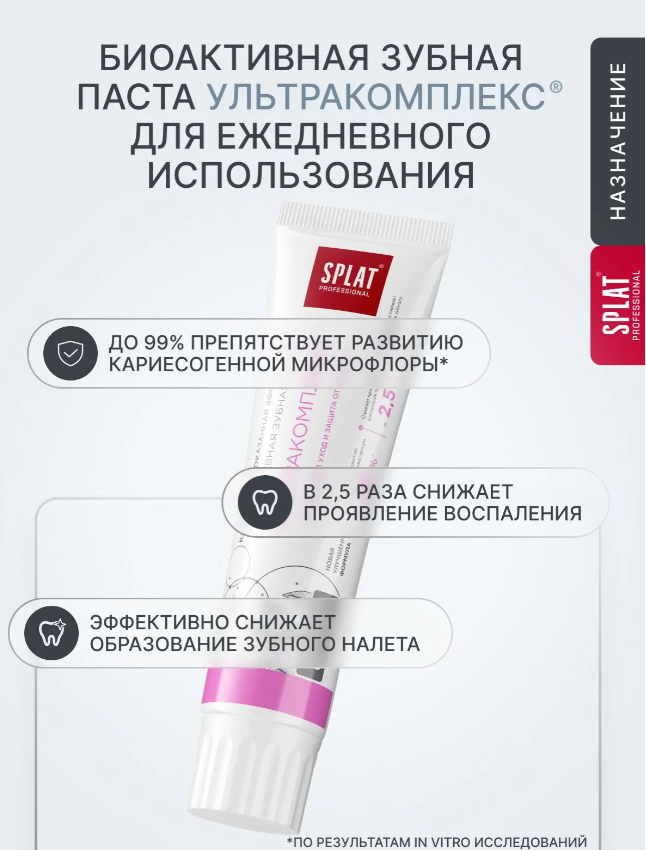 Зубная паста SPLAT Professional Ультракомплекс 130гр