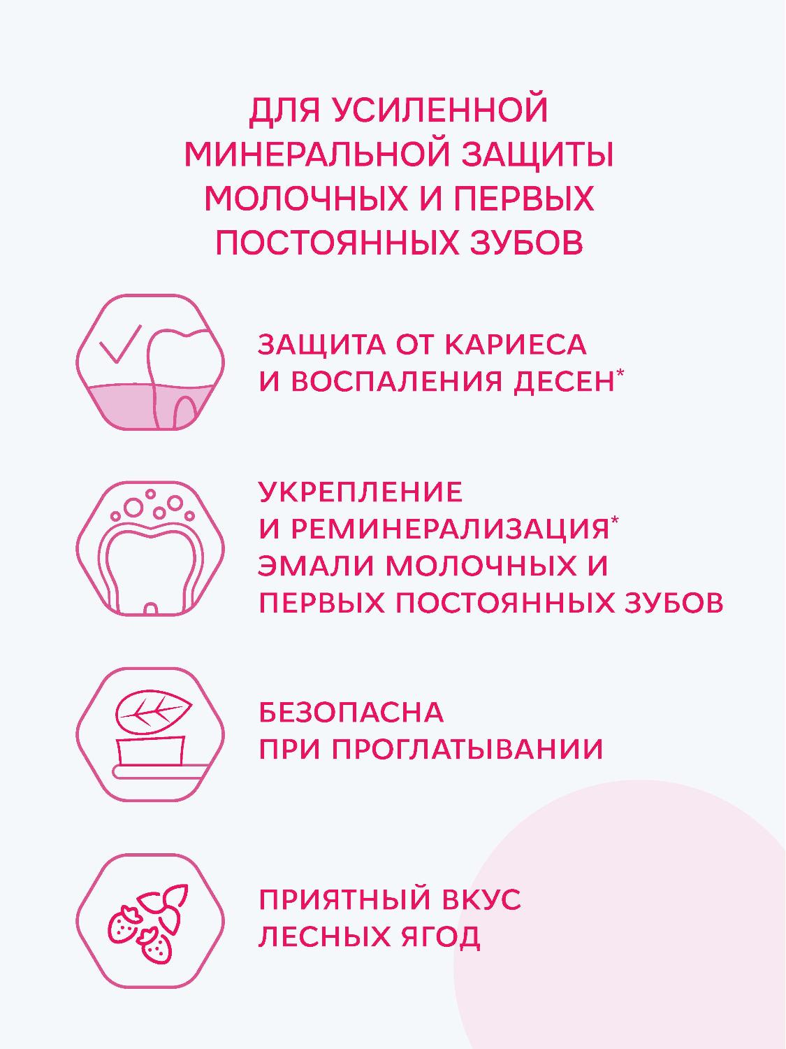 Зубная паста R.O.C.S. Pro Kids от 3 до 7 лет с ароматом лесных ягод 45г