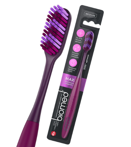 Зубная щетка Biomed MAX средней жесткости