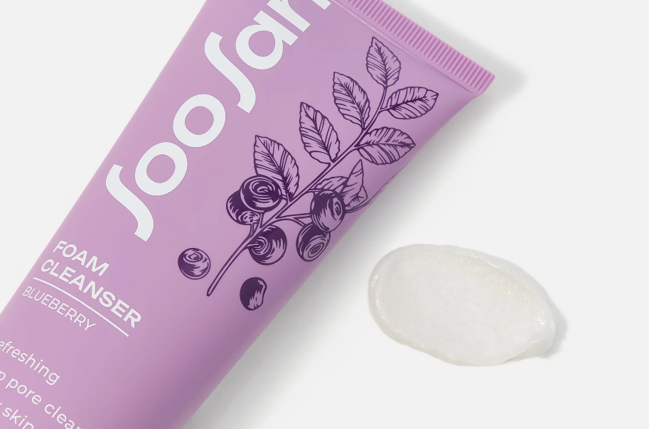 Пенка для лица SOOSAN Очищающая с экстрактом черники для проблемной кожи 120мл - в интернет-магазине tut-beauty.by