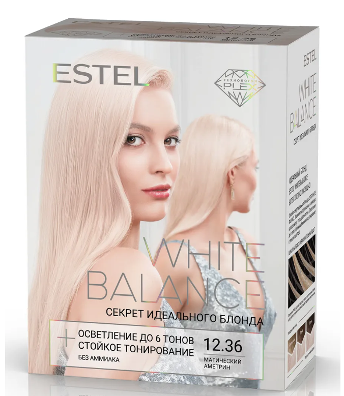 Набор для окрашивания Estel White Balance тон 12.36 магический аметрин - в интернет-магазине косметики TUT-BEAUTY.BY