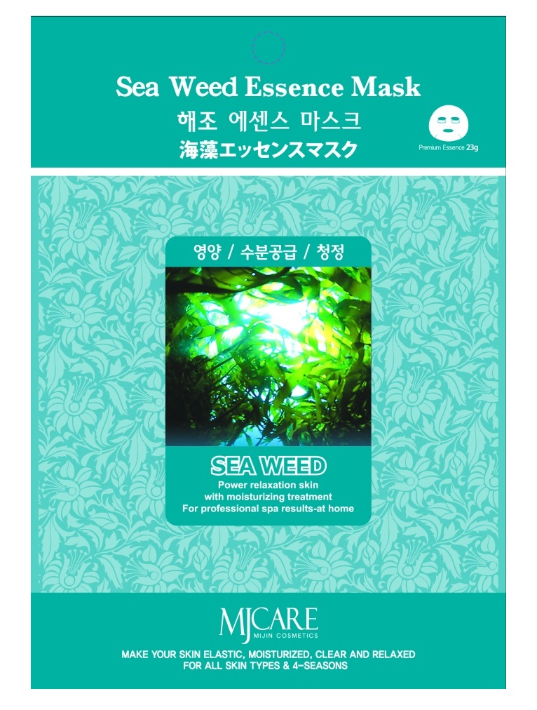Маска для лица Mjcare Sea Weed тканевая с экстрактом морских водорослей 23г р - в интернет-магазине tut-beauty.by