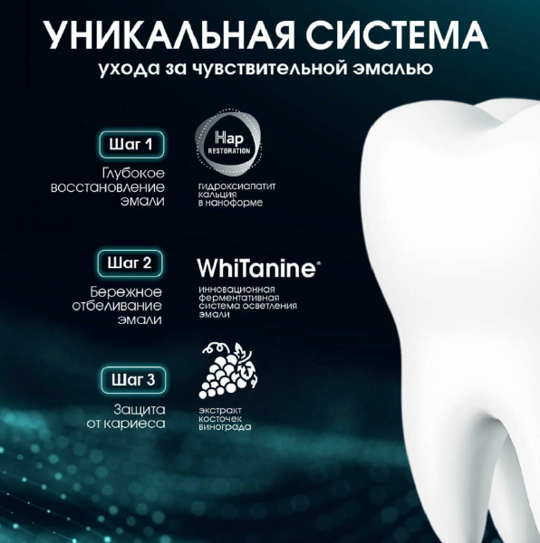 Зубная паста INNOVA Бережное осветление эмали для чувствительных зубов 75мл