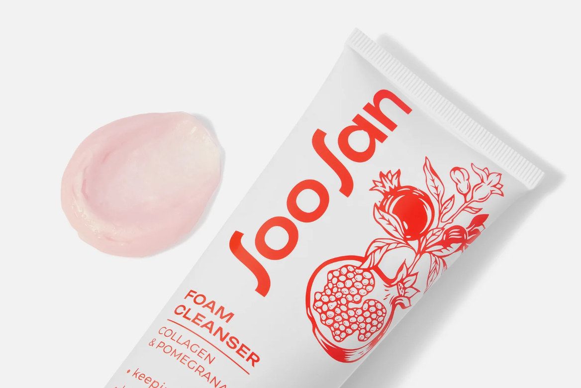 Пенка для лица SOOSAN Очищающая с коллагеном и экстрактом граната 120мл - в интернет-магазине tut-beauty.by