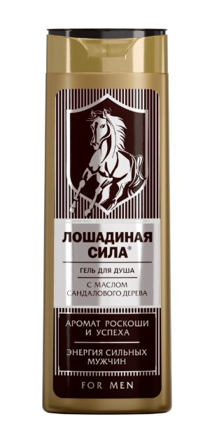 Гель для душа Лошадиная Сила мужской с маслом сандалового дерева 400мл - в интернет-магазине tut-beauty.by