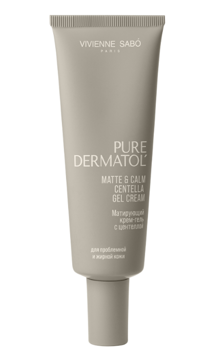 Крем-гель для лица Vivienne Sabo Pure Dermatol' матирующий с центеллой 50мл