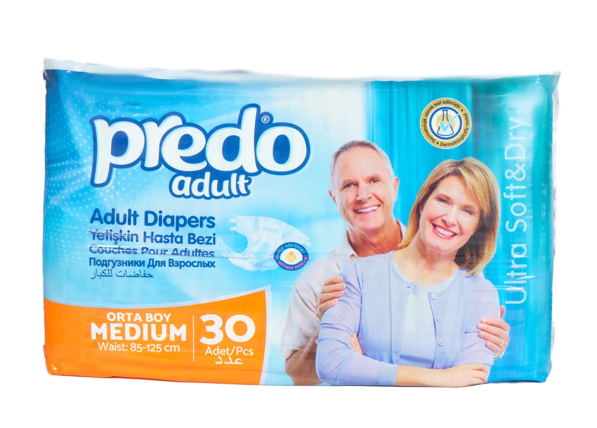 Подгузники Predo Adult для взрослых размер M 30шт - в интернет-магазине tut-beauty.by