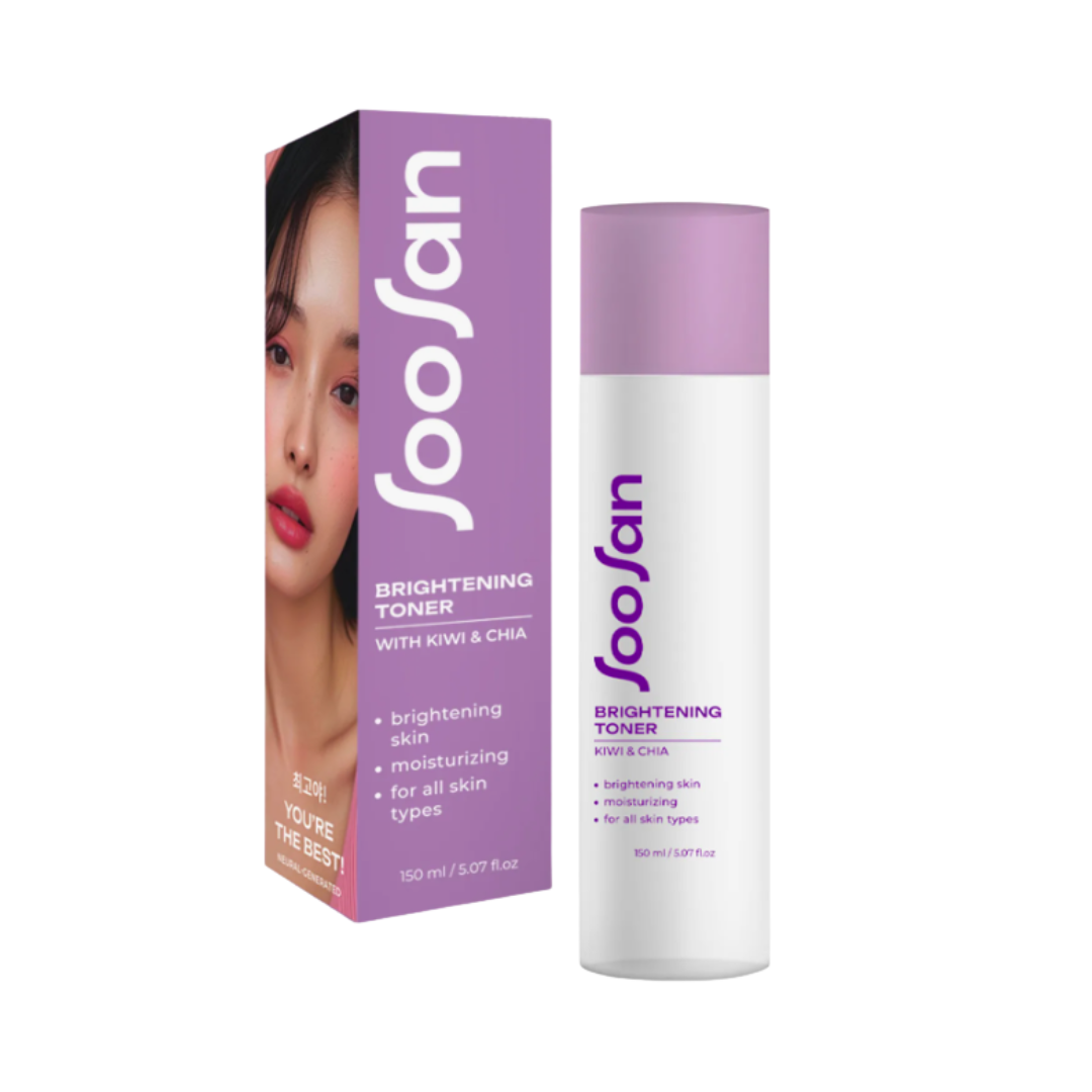 Тонер для лица SOOSAN Brightening Toner with Kiwi & Chia киви и чиа для сияния 150мл - в интернет-магазине tut-beauty.by