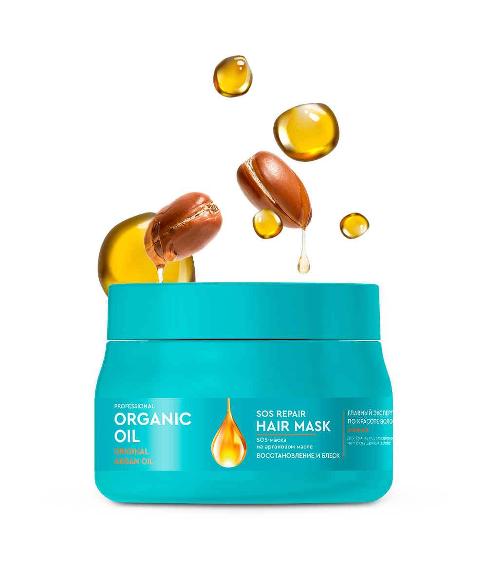 Маска для волос Professional Organic Oil восстановление и блеск 270мл - в интернет-магазине tut-beauty.by