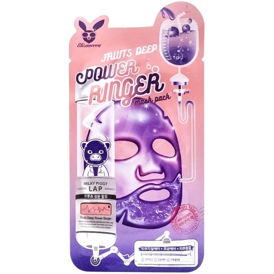 Маска для лица Elizavecca Power Ringer Mask Pack Fruits Deep с фруктовыми экстрактами 23мл - в интернет-магазине tut-beauty.by
