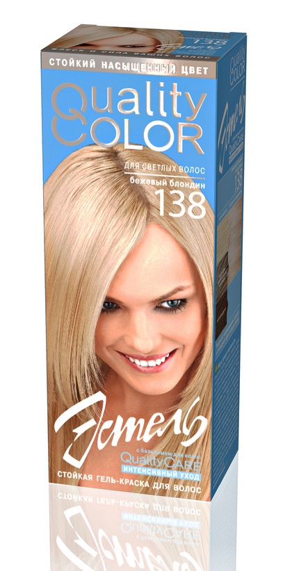 Краска для волос Estel Quality Color тон 138 бежевый блондин - в интернет-магазине TUT-BEAUTY.BY с доставкой.