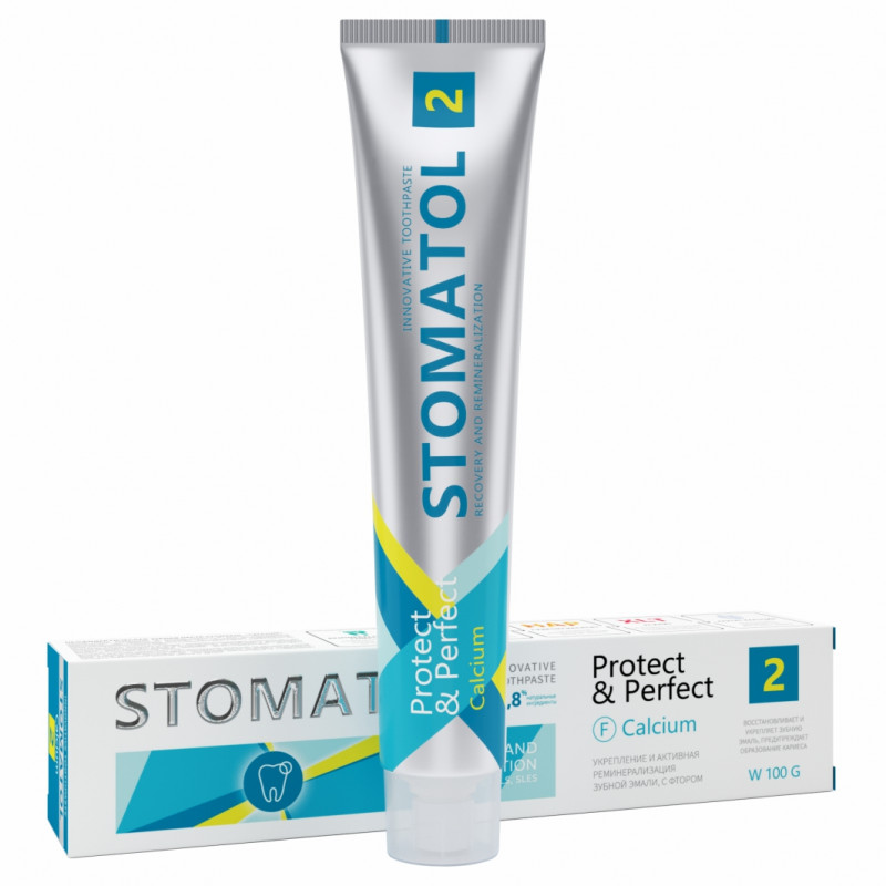 Зубная паста Stomatol 2 Calcium Профилактическая 100гр - в интернет-магазине tut-beauty.by