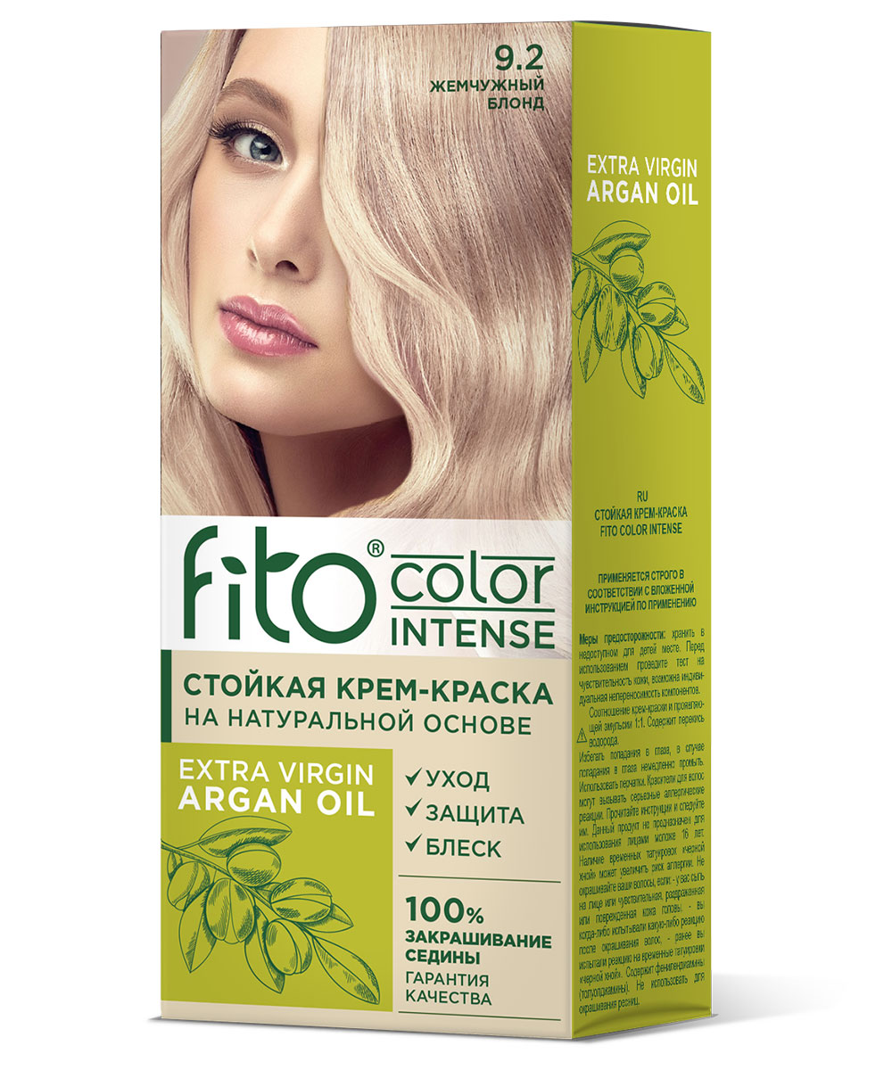 Крем-краска для волос Fito Сolor Intense тон 9.2 Жемчужный блонд 115мл - в интернет-магазине tut-beauty.by