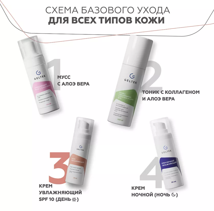 Крем для лица Geltek SPF 10 увлажняющий 30мл - в интернет-магазине tut-beauty.by