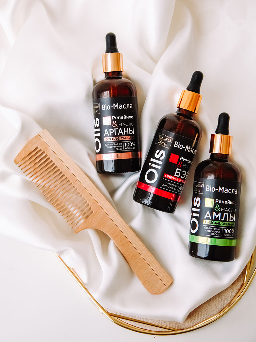 Масло для волос Золотой Шелк Bio-Масла Репейное и масло Арганы 100мл - в интернет-магазине tut-beauty.by