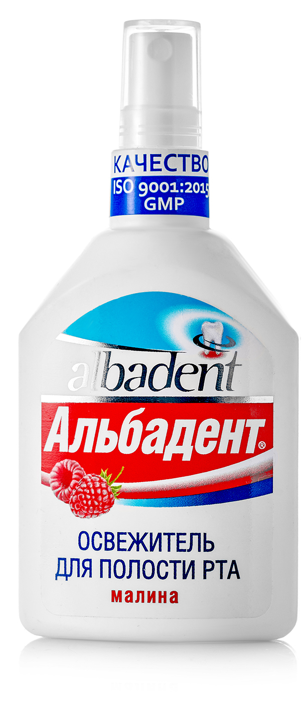 Освежитель для полости рта Альбадент Малина 35мл