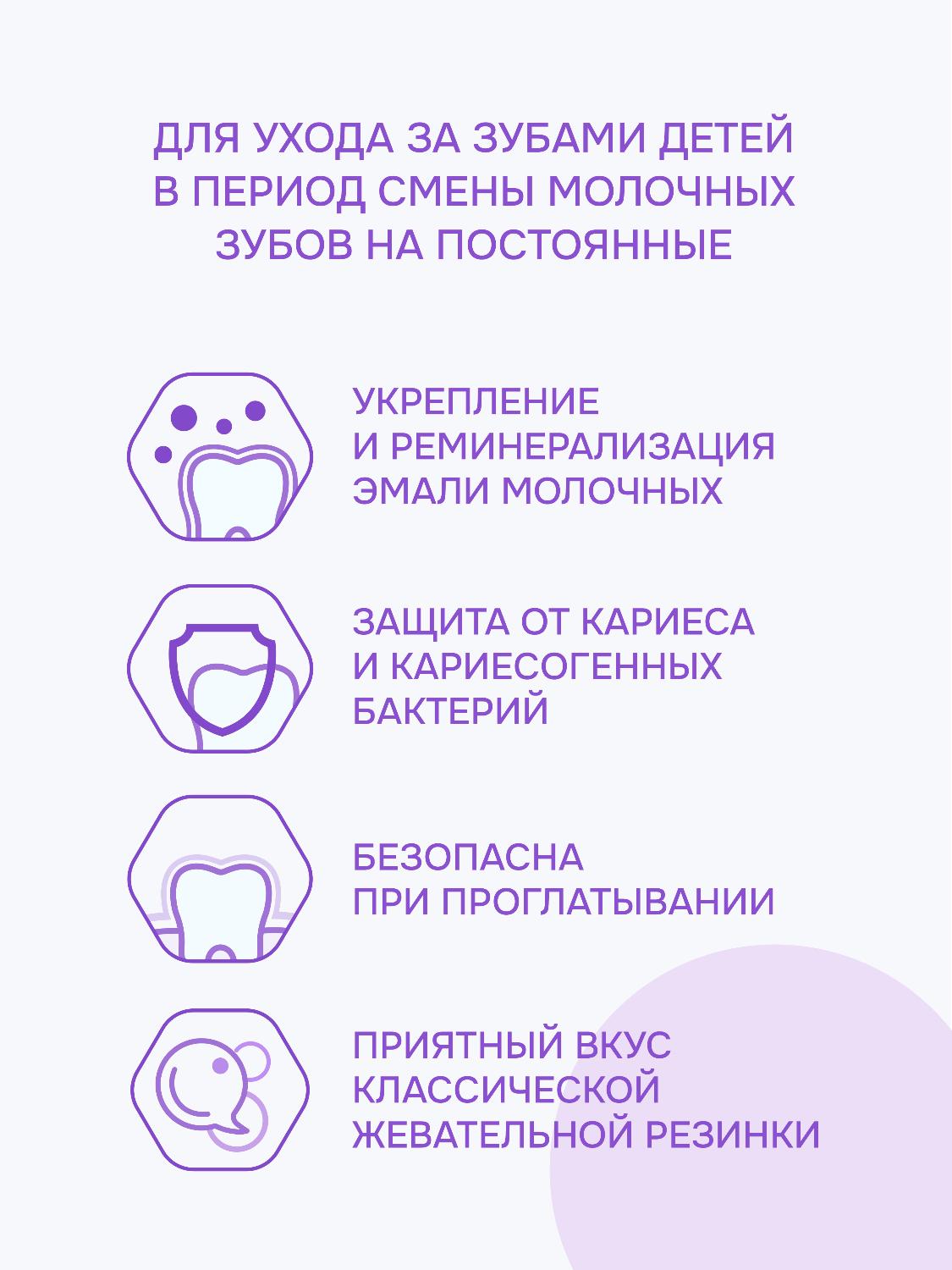 Зубная паста R.O.C.S. Kids от 4 до 7 лет бабл гам 45г