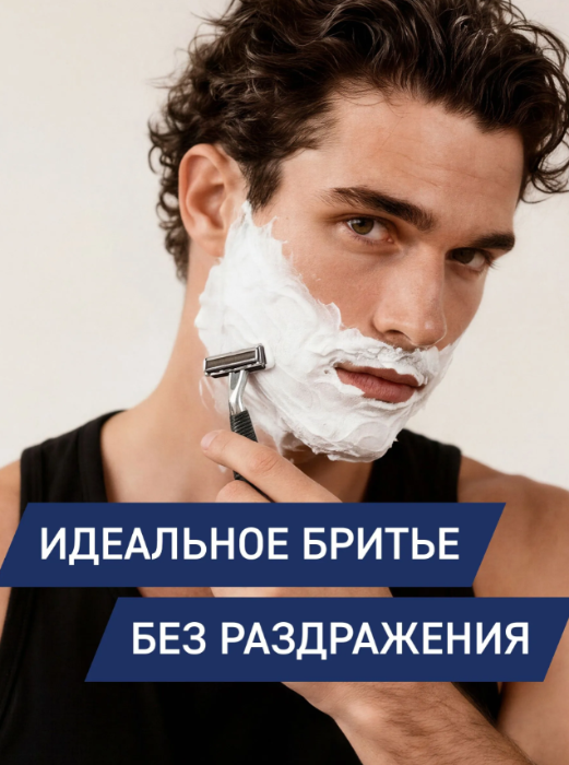Гель для бритья Ivomed Свежесть и уход для всех типов кожи 200мл
