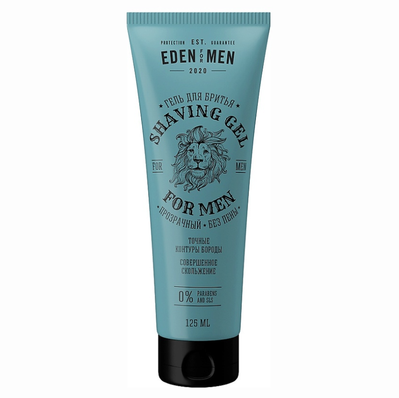 Гель для бритья EDEN For men прозрачный без пены 125мл - в интернет-магазине tut-beauty.by